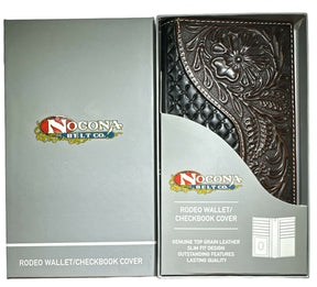 Widows Sons Wallet - Nocona Black & Cherry Floral Long Rodeo