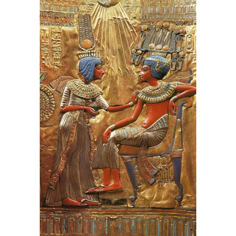 Antikes Ägypten Leinwand – Tutanchamun und seine Gemahlin Anchesenamun, 3D-Druck