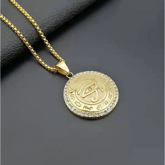 Collar del Antiguo Egipto - Aleación de zinc bañada en oro