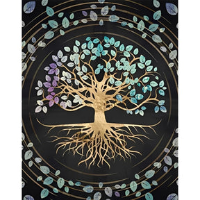 Ancient Israel Canvas - Tree of Life Black Background