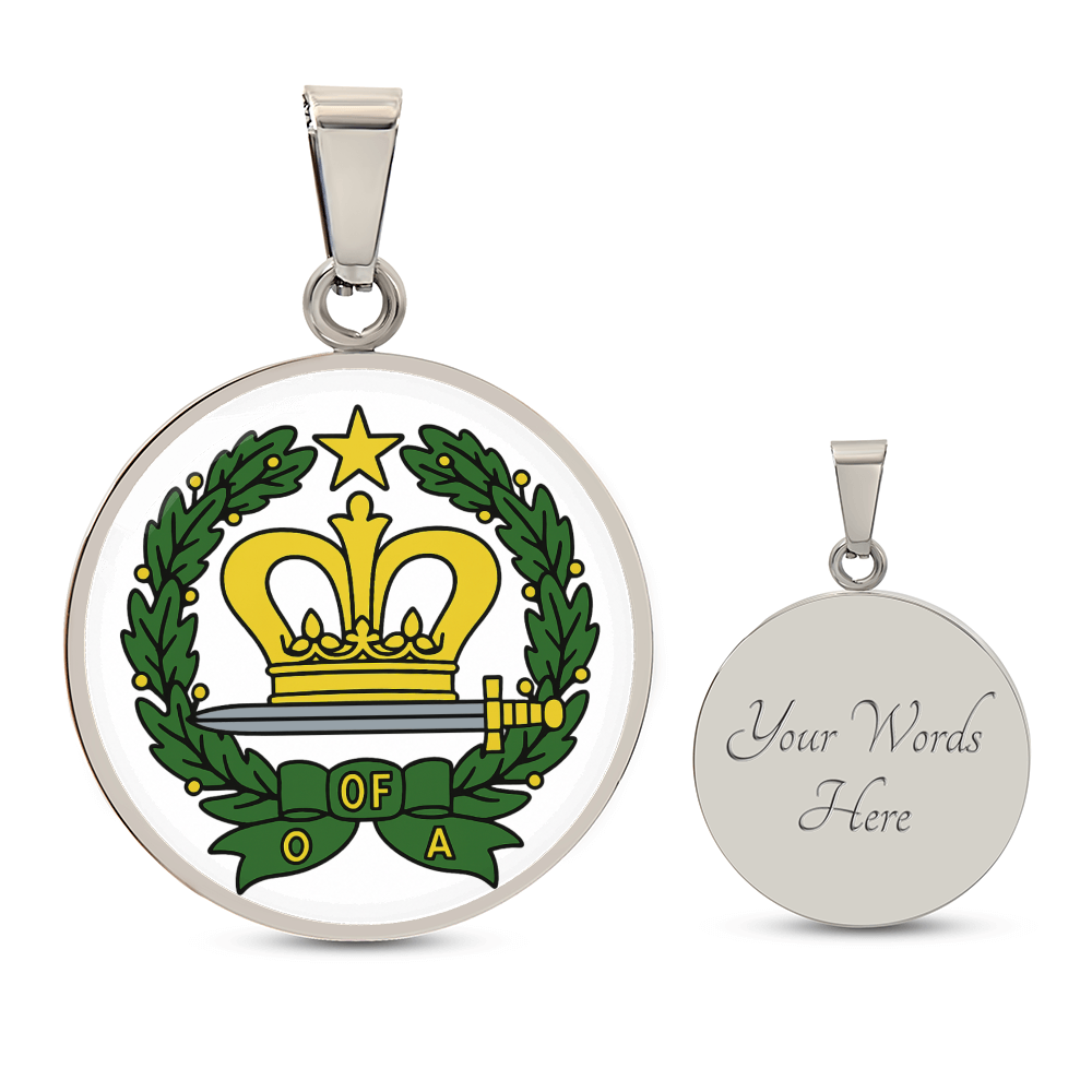 Order Of Amaranth Circle Necklace - Bricks Masons