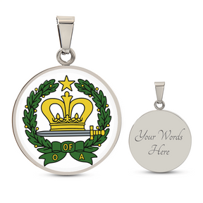Order Of Amaranth Circle Necklace - Bricks Masons