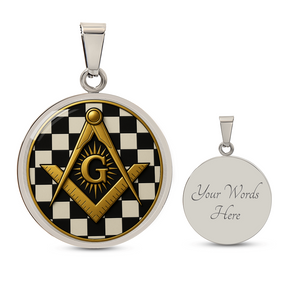 Master Mason Circle Necklace - Bricks Masons