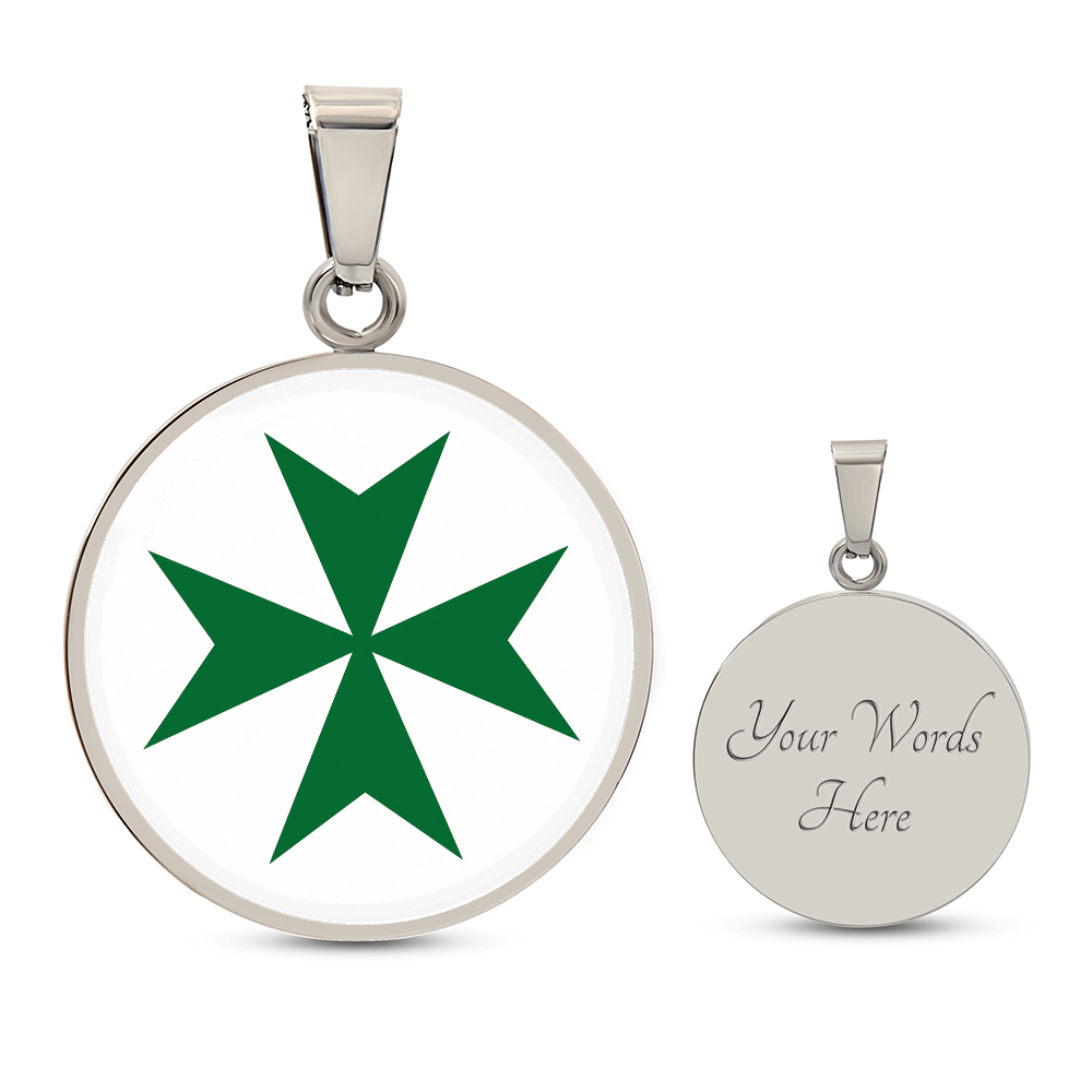Order Of Saint Lazarus  Circle Necklace - Bricks Masons