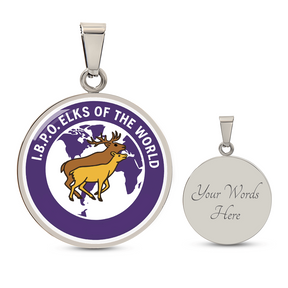 Elks Of the World Circle Necklace - Bricks Masons