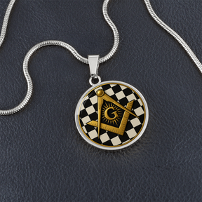 Master Mason Circle Necklace - Bricks Masons