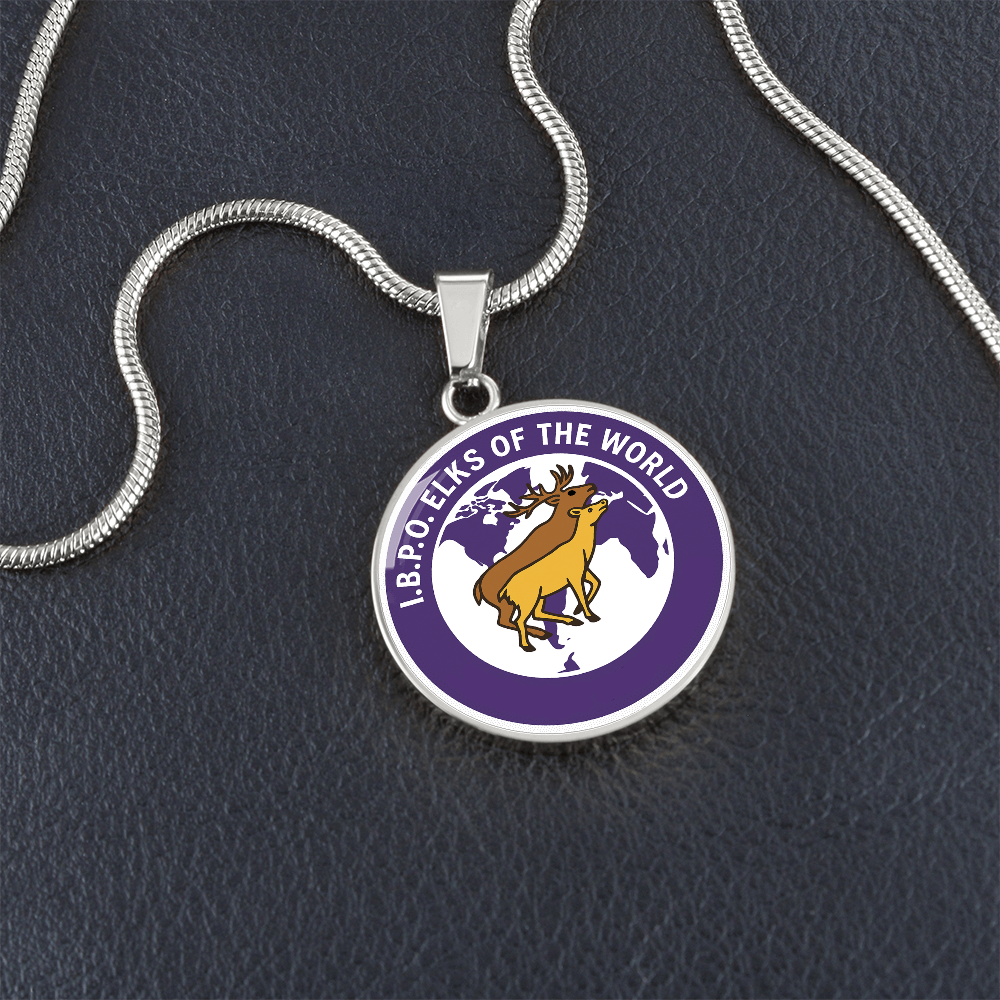 Elks Of the World Circle Necklace - Bricks Masons