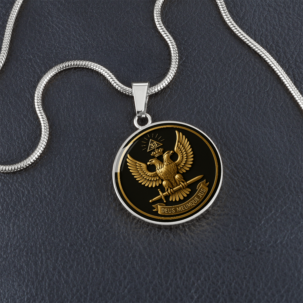 Scottish Rite  Circle Necklace - Bricks Masons