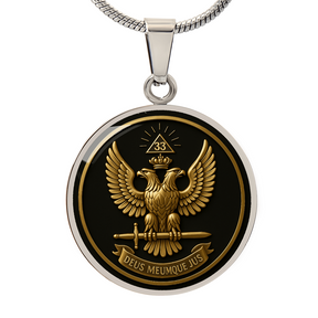 Scottish Rite  Circle Necklace - Bricks Masons