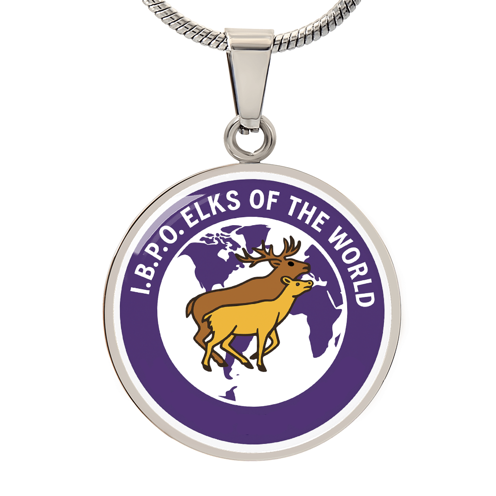 Elks Of the World Circle Necklace - Bricks Masons
