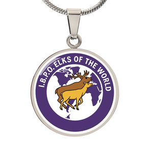 Elks Of the World Circle Necklace - Bricks Masons