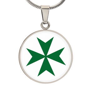 Order Of Saint Lazarus  Circle Necklace - Bricks Masons