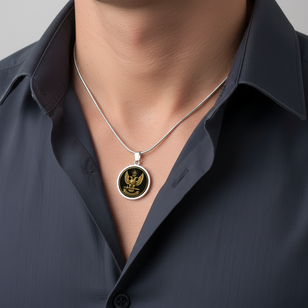 Scottish Rite  Circle Necklace - Bricks Masons