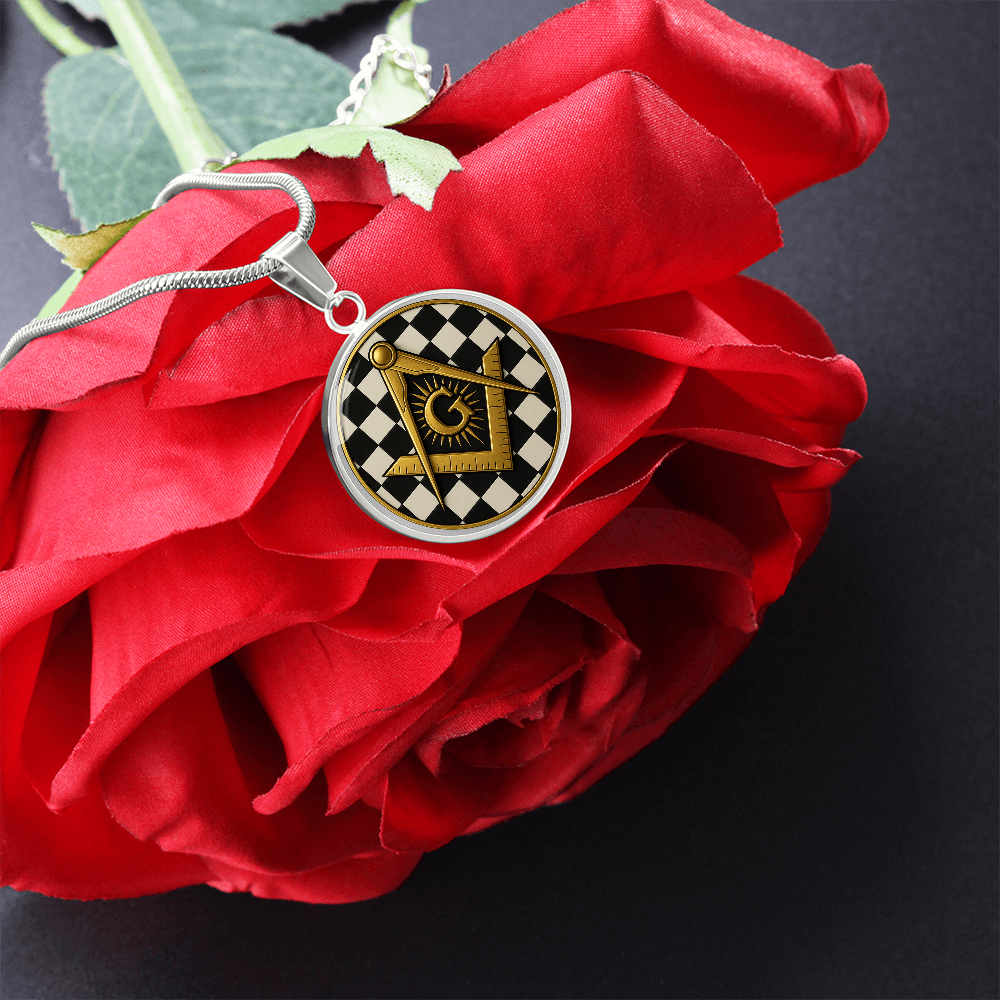 Master Mason Circle Necklace - Bricks Masons