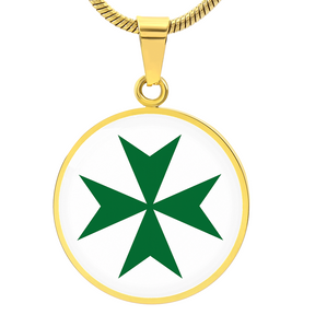 Order Of Saint Lazarus  Circle Necklace - Bricks Masons