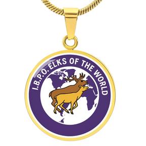Elks Of the World Circle Necklace - Bricks Masons