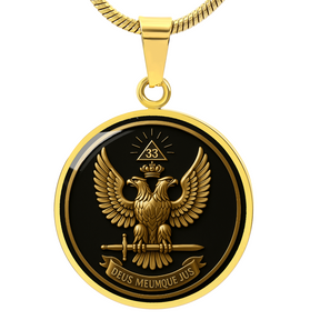 Scottish Rite  Circle Necklace - Bricks Masons