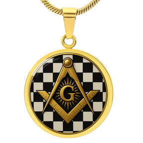 Master Mason Circle Necklace - Bricks Masons