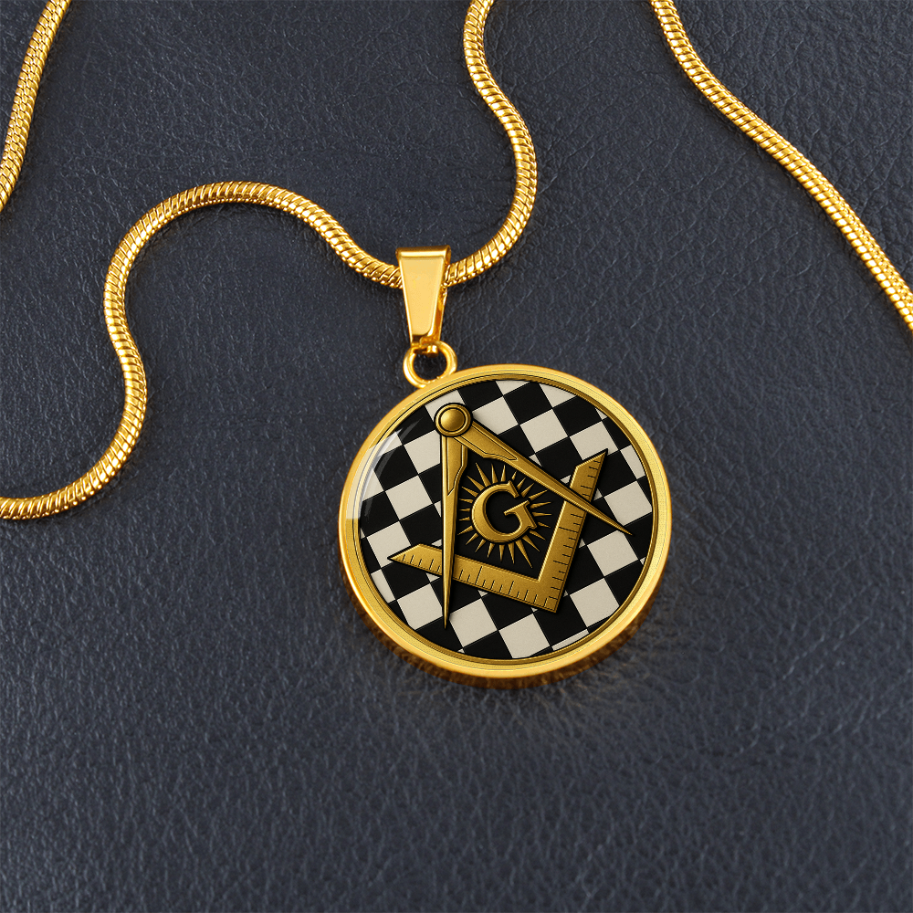 Master Mason Circle Necklace - Bricks Masons