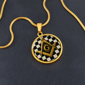 Master Mason Circle Necklace - Bricks Masons
