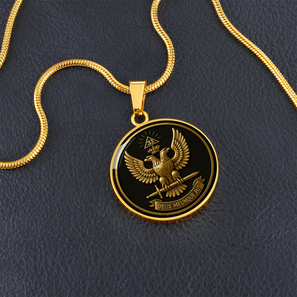 Scottish Rite  Circle Necklace - Bricks Masons