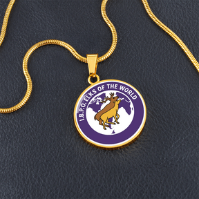 Elks Of the World Circle Necklace - Bricks Masons