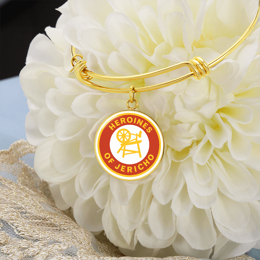 Heroines of Jericho Bracelet - Spinning Wheel and Chair Emblem with Customization - Bricks Masons