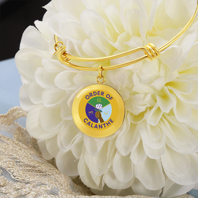 Order of Calanthe Bracelet - Official Calanthe Seal Print with Personalization - Bricks Masons