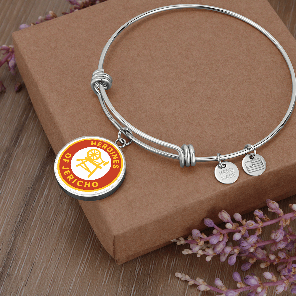 Heroines of Jericho Bracelet - Spinning Wheel and Chair Emblem with Customization - Bricks Masons