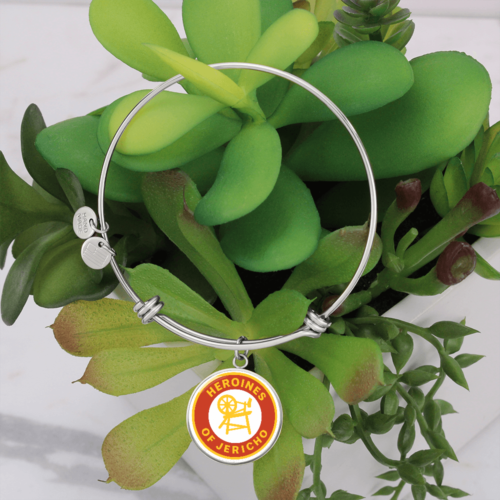 Heroines of Jericho Bracelet - Spinning Wheel and Chair Emblem with Customization - Bricks Masons