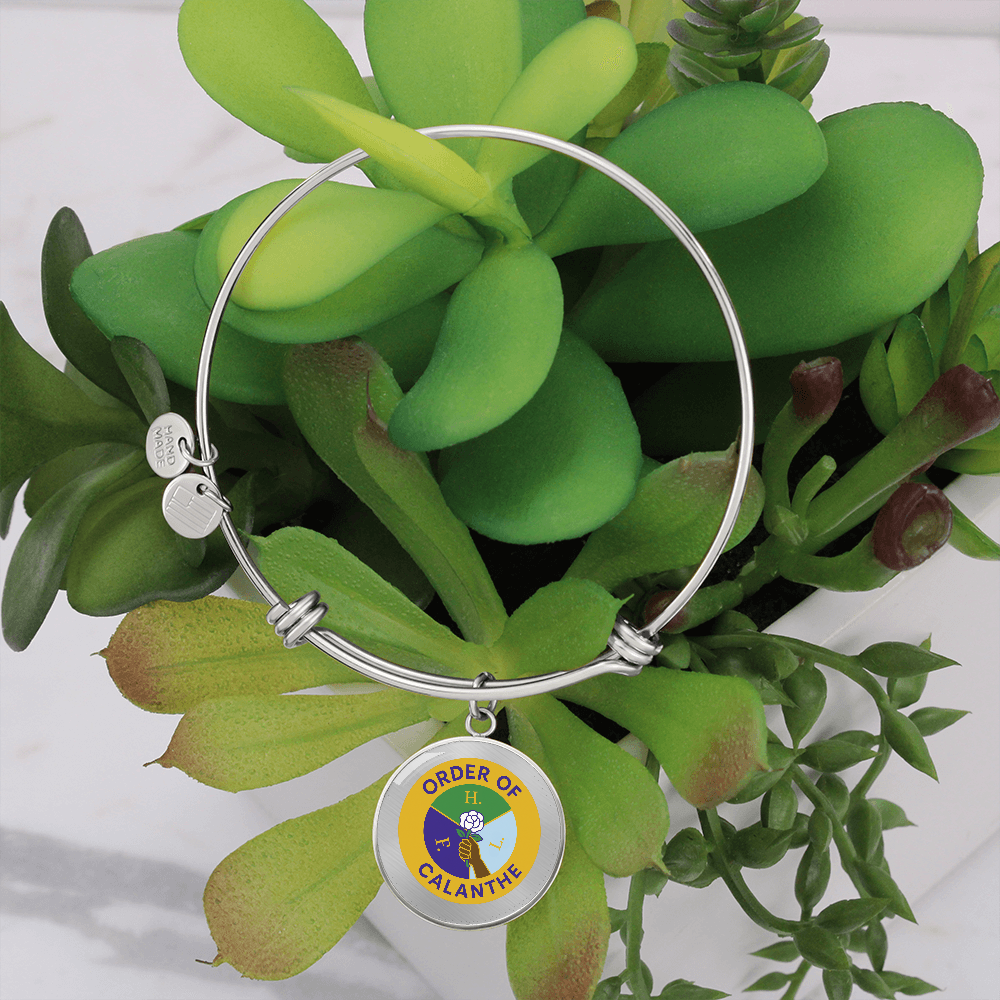 Order of Calanthe Bracelet - Official Calanthe Seal Print with Personalization - Bricks Masons