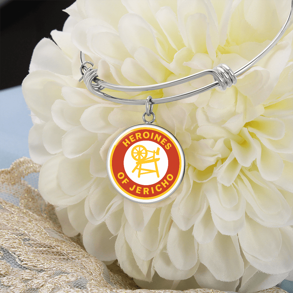 Heroines of Jericho Bracelet - Spinning Wheel and Chair Emblem with Customization - Bricks Masons