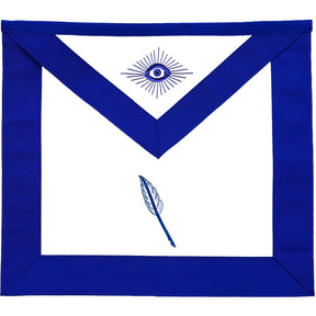 Delantal de oficial de la Logia Azul del Subsecretario - Bordado a máquina