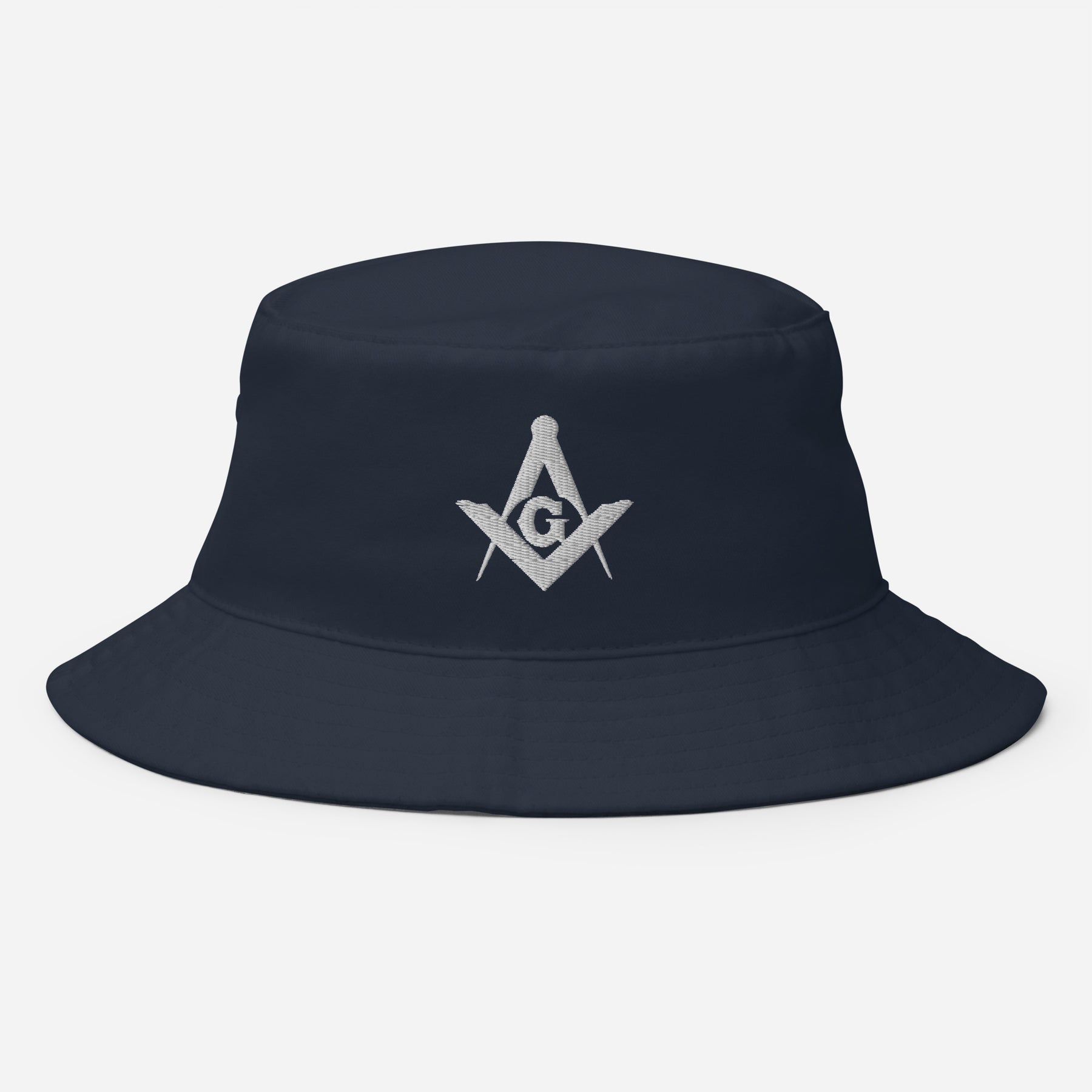 Master Mason Blue Lodge Bucket Hat - Black & Navy - Bricks Masons