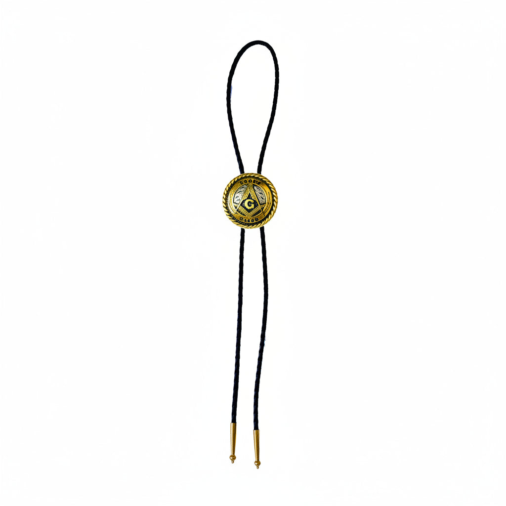 Master Mason Blue Lodge Bolo Tie - Proud Mason Square & Compass G