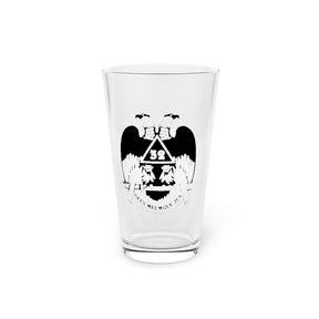 32nd Degree Scottish Rite Pint Glass - Wings Down 16oz