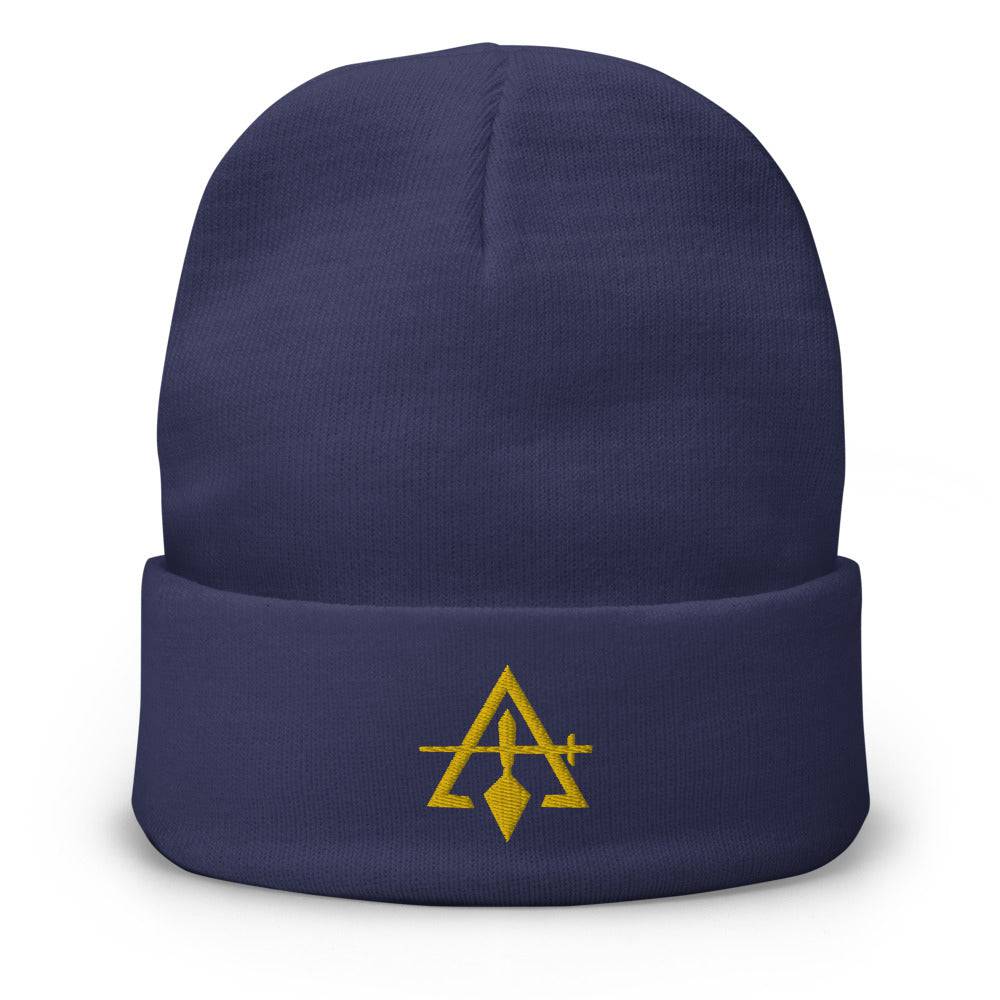 thumbnail image 2 of Trade Winds Masonic Winter Beanie - Freemason Knit Skull Cap, Stretchy & Lightweight 2 of 5