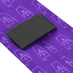 Council Necktie - Purple Silk Council Emblem - Bricks Masons