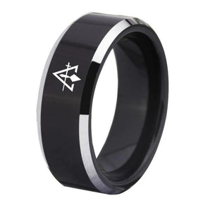 Anillo del Consejo - Tungsteno Negro Personalizable