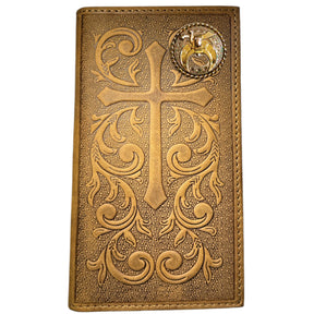 Shriners Wallet - Nocona Soft Leather Cross Long Rodeo