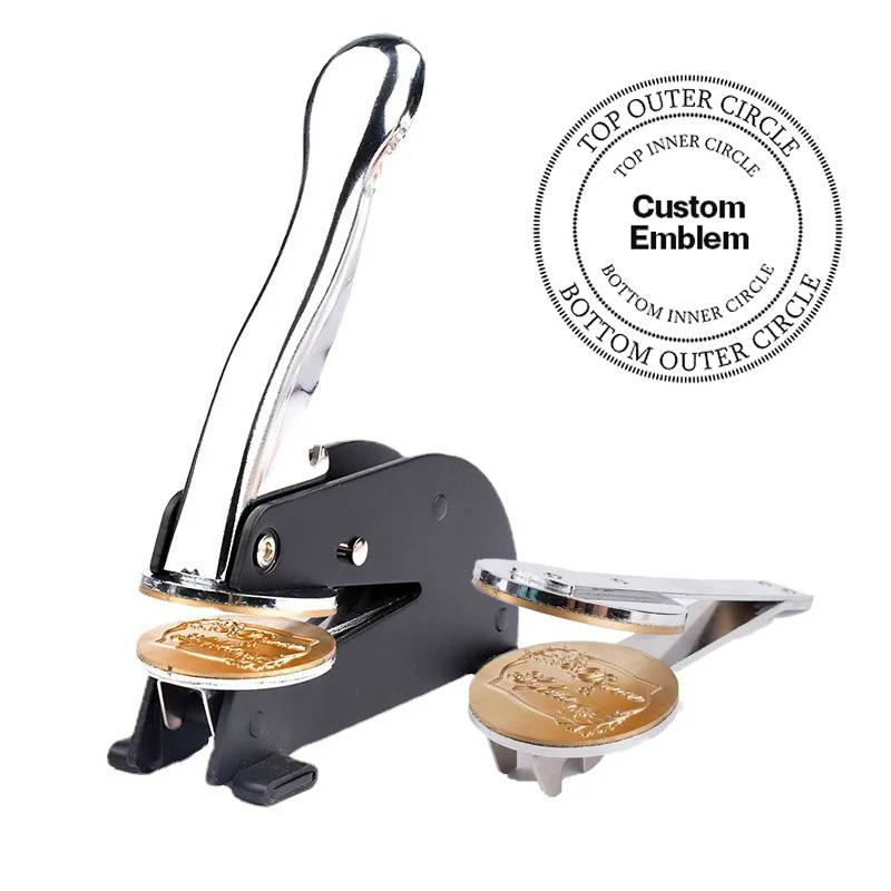 Daughters of Sphinx Seal Press - Desktop  Stainless Steel With Customizable Stamp - Bricks Masons