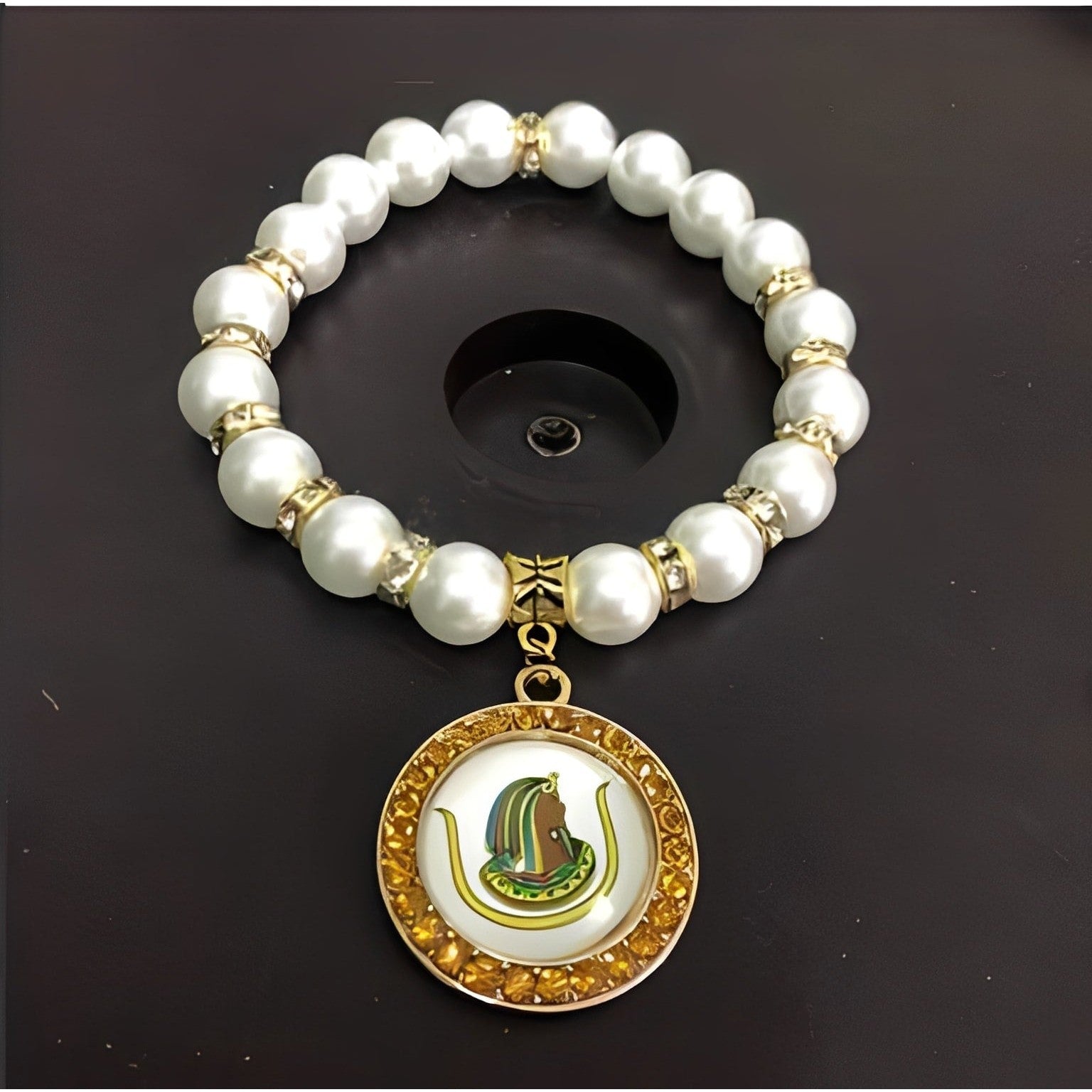 DOI Bracelet - 10mm Charm Glass Bead