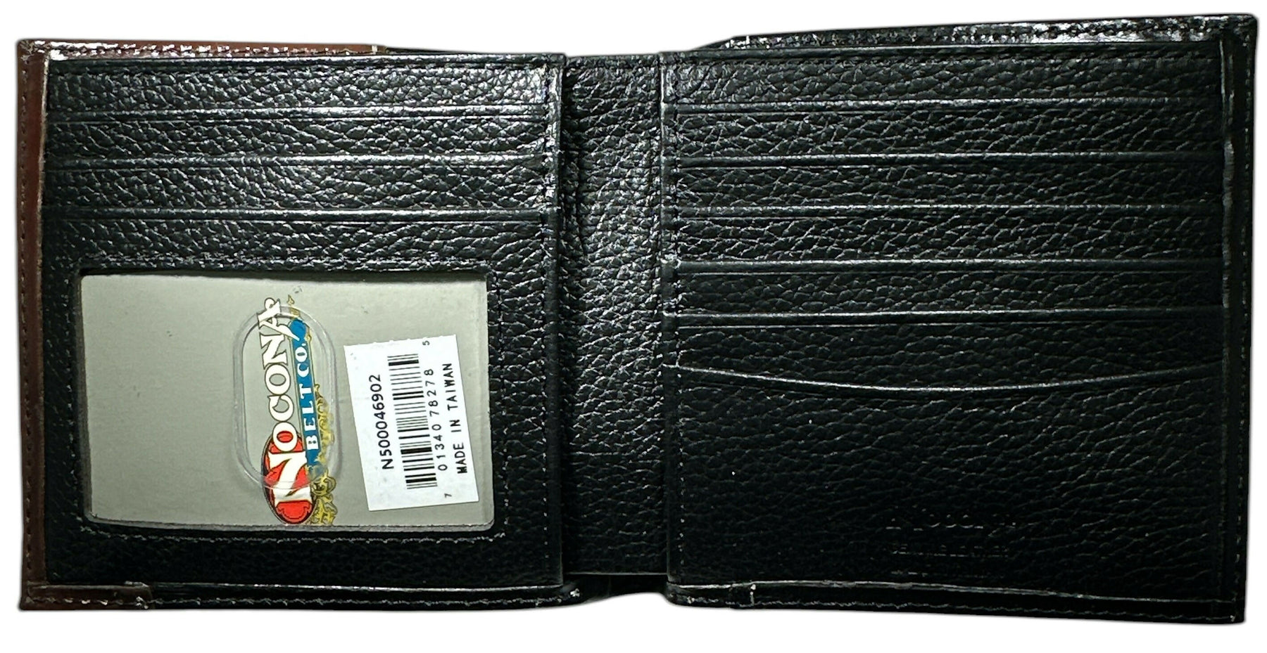 Shriners Wallet - Nocona Black & Cherry Floral Tooled Overlay
