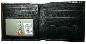 Shriners Wallet - Nocona Black & Cherry Floral Tooled Overlay