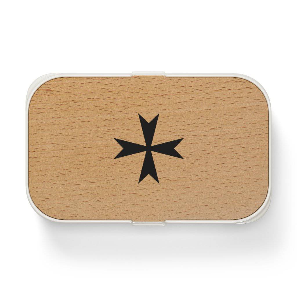 Order Of Malta Commandery Lunch Box - Wooden Lid