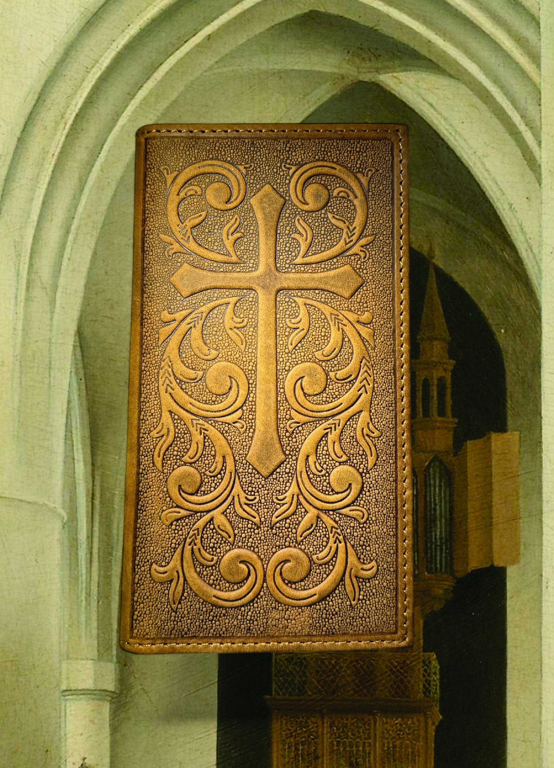 OES Wallet - Nocona Soft Leather Cross Long Rodeo