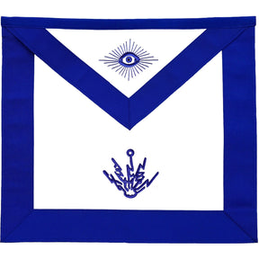 Electrician Blue Lodge Officer Apron - Machine Embroidery
