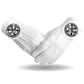 Elks of the World Handschuhe - Weiße Baumwolle Bürgerrechte