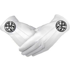 Elks of the World Gloves - White Leather Civil Liberties Lincoln Douglass