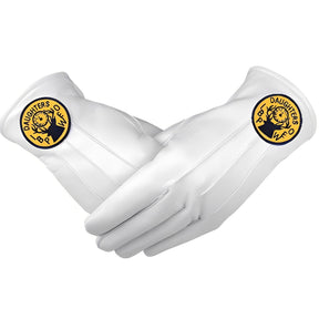 Elks of the World Gloves - White Leather Daughters of IBPOEW